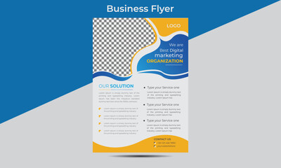 Creative corporate Business flyer Design template