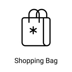 Shopping bag icons with white background