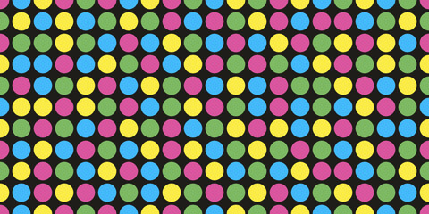 Pattern of colored dots. Mosaic simple pattern from a regular grid dot. For print and interior, stylish decoration.