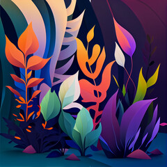 Flat plants gradients