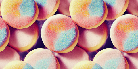 Abstract seamless food background, generative ai