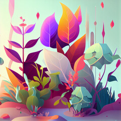 Flat plants gradients