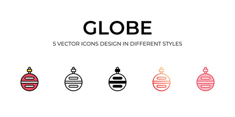 Obraz premium Globe icons with white background.