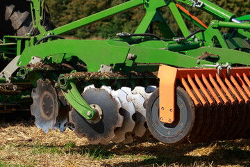 disc harrow close-up