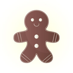 cute and fragrant Christmas gingerbread in the form of a man