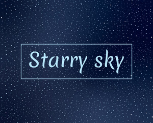Abstract starry sky background. Template with gradient for design