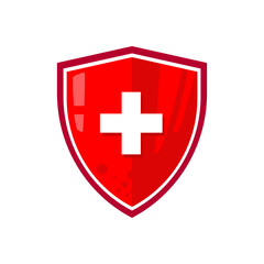 protection shield - vector illustration