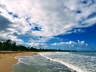Fototapeta premium A Blue Caribbean Afternoon on the Puerto Rico Coast