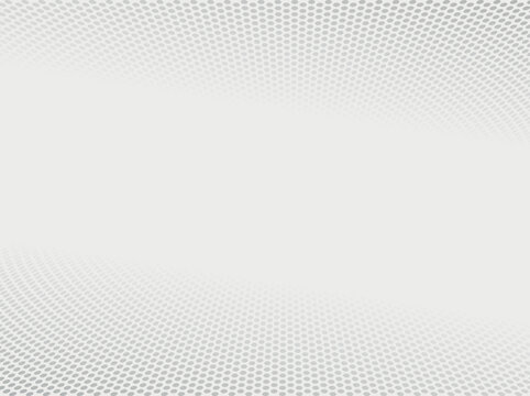 halftone and perspective background. Abstract halftone dotted background. White and gray abstract perspective background with halftone