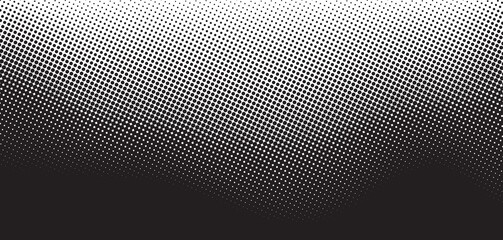 Gradient Modern Backdrop. Fade Vintage Texture. Monochrome Pattern. The halftone texture is monochrome. - 554529092