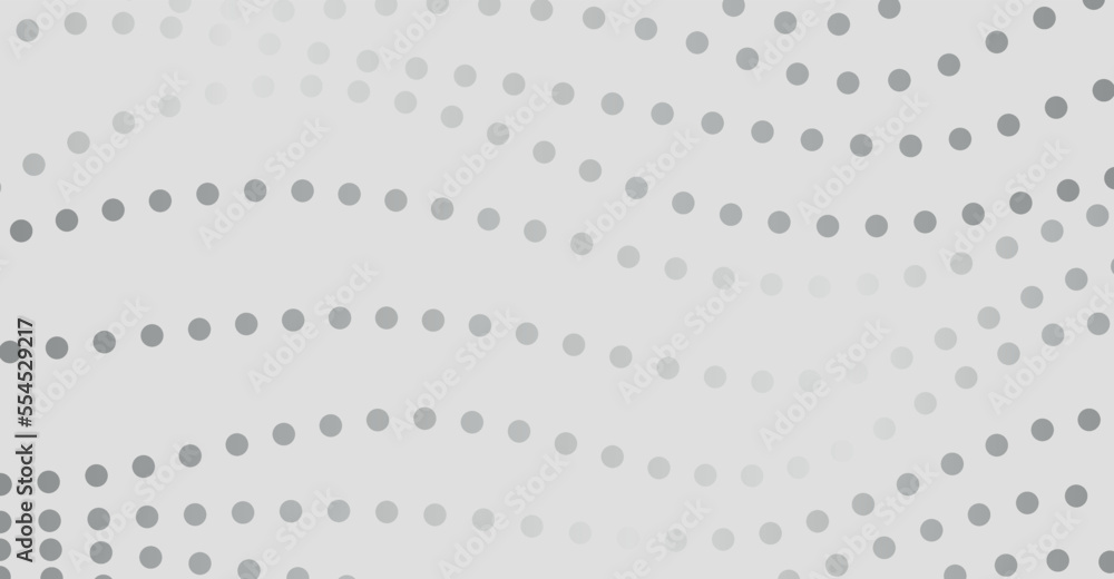 Aufkleber Halftone wave pattern. Horizontal background using halftone wavy dots texture. Vector illustration.