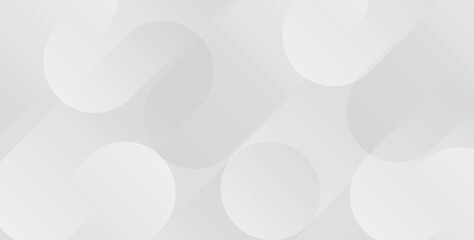 Abstract background with gray circle. White and grey abstract modern transparency circle presentation background. Vector circles template vector design. Object web design. Round shape. Minimal poster.