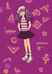 girl with shopping bags