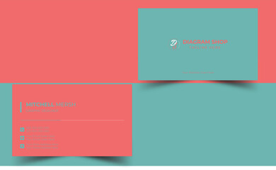 Luxury and elegant business card design .Clean professional business card template.

