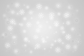 christmas background with snowflakes - obrazy, fototapety, plakaty