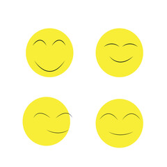 Fototapeta premium set of smiles