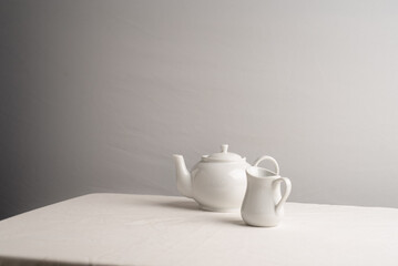 Teapot and creamer set 