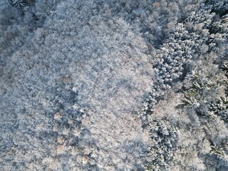 Winterlandschaft von oben