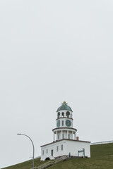 Old Clock Tower during rainy and gloomy day on Citadel Hill, Halifax, Nova Scotia