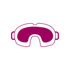 Goggles vector icon