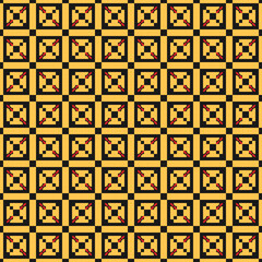 seamless yellow pattern with squares