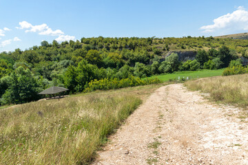 Fototapeta na wymiar Landscape of Iskar Panega Geopark along the Gold Panega River, Bulgaria