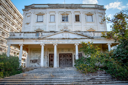 Buildings in the abandoned city Varosha in Famagusta, North Cyprus. The local name is "Kapali Maras" in Cyprus