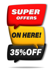 FLOATING BALLOONS, SUPER OFFER HERE!, 35% OFF, SALES PROMOTION SALE