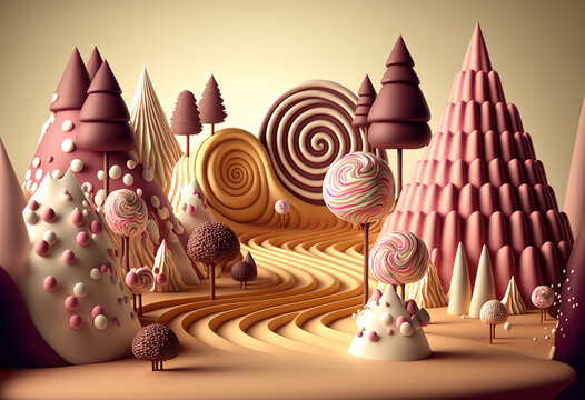 Generative AI.   Candy Land No.07