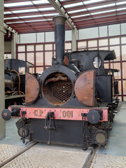 1882 Sächsische Maschinenfabrik steam locomotive, CP 001, National Railway Museum of Portugal