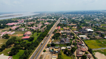 Aerial shot of Abuja City Nigeria