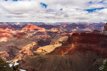 Fototapeta na wymiar Grand Canyon National Park in Winter