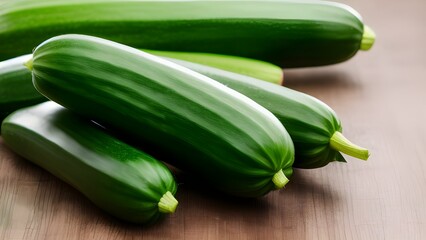 zucchini on a wooden background