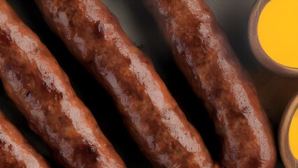 close up of sausage