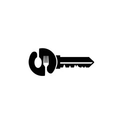 key restaurant logo lock design symbol real estate