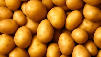 potatoes on a market stall