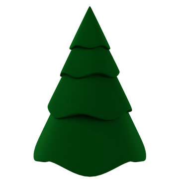 3d Christmas tree. Pine tree