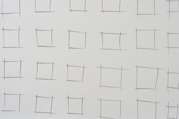 thumbnail boxes on blank paper