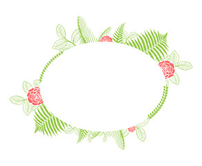 Flower wedding frames for invitations, stickers, souvenirs, gifts and ornaments.