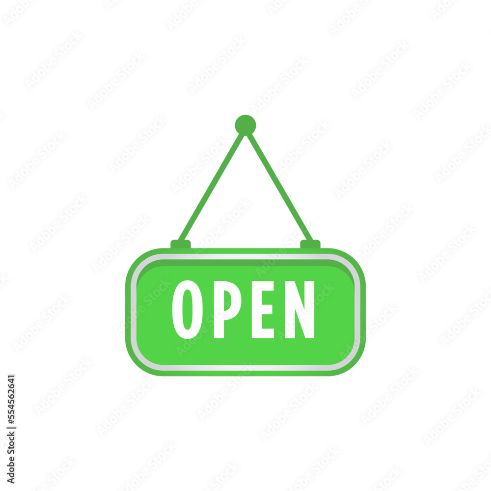 Fototapete open shiny button icon vector design templates
