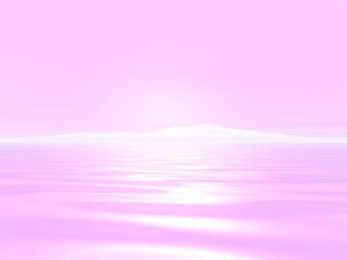 幻想的な海と島