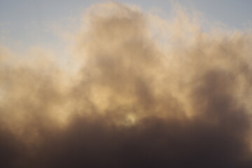 Fototapeta na wymiar Landscape photo with beautiful harmony between the sun and clouds