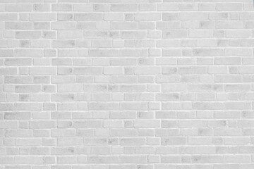 Fototapeta na wymiar Abstract white brick wall texture background. White brick wall architecture in rural room
