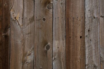 Fototapeta premium Wall of natural wood planks background and space