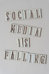 social media is falling