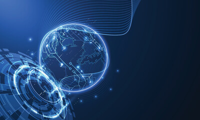 Abstract technology background Hitech communication concept innovation background, vector illustration.