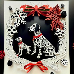 cute christmas dog