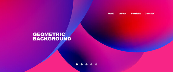 Fluid shapes vector abstract background