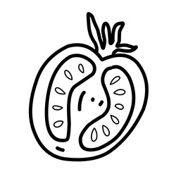 Vegetables doodle