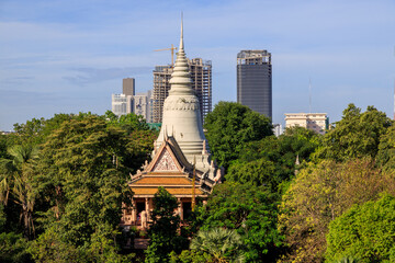 Wat Phnom Khmer Temple Phnom Penh Cambodia